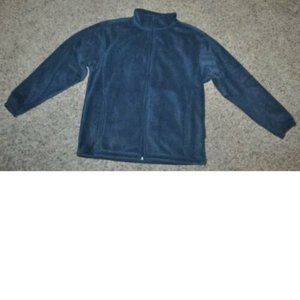 Mens Fleece Jacket Pacifica Blue Medium Zip Up Polar Winter Pockets